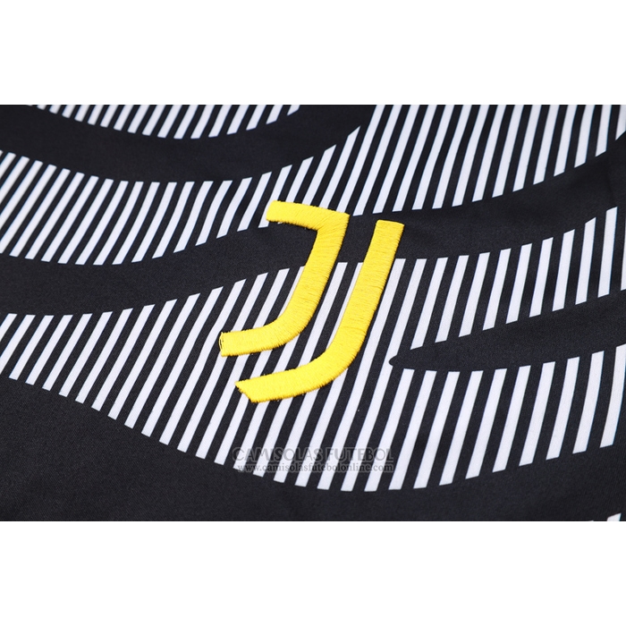 Fato de Treino Juventus Manga Curta 2023 Preto - Calcas Curta